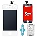 SANKA For iPhone 4S Screen LCD Replacement, Retina Display Digitizer Touch Screen Replacement Repair Kit with Tools for iPhone 4S - White