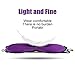 Natural Silk Sleep Mask - Super Smooth and Soft Eye Mask with Double Adjustable Strap - Blocks Light When You Nap Any Position,Blindfold Eyeshade for Men Women,Sleeping Aid,Meditation (Purple)