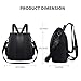 Women Backpack Purse Nylon Fashion Black Backpack Women Lightweight Anti Theft Backpack Rucksack Small Purses for Women Girls Ladies Shoulder Bags Casual Small Daypacks