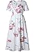 ETCYY Women Summer Short Sleeve Long Floral Beach Casual Midi Dress