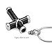 316l Stainless Steel Cremation Necklace Classic Cross Urn Pendant Memorial Jewelry for Ashes (black)