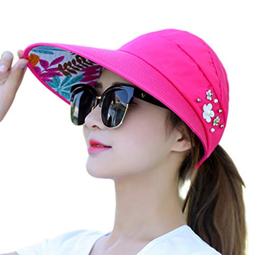 Wid Brim Visor Hat Foldable Adjustable 
