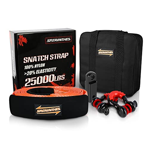 Tow Strap Recovery Strap Kit 3inches x 20 feet (25,000 pounds), 22