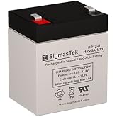 ADT Security Safewatch Pro 3000 Replacement Battery - 12 Volt 5 AH F1 Terminal by SigmasTek