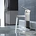 RBROHANT Bathroom Faucet, 1 or 3 Hole Vanity Sink Faucets with Deck Plate (Solid Brass, 3.95 Pounds, 8 inch) (Brushed Nickel)