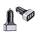 Configear Car Charger, 3 Port 7.2A Full Speed Rapid Charging Powerful Smart USB Car Charger Adapter for Samsung