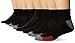 Hanes Men's 8 Pack X-Temp Arch Ankle Socks, Black/Red, 10-13/Shoe Size 6-12