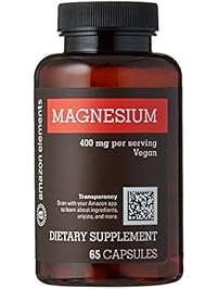 Amazon Elements Magnesium Oxide 400mg, 65 Capsules