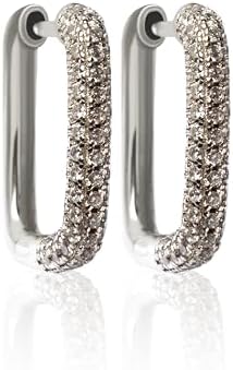 Set 3 Paia Orecchini In Argento 925 Donna – Cerchi, Pendenti E Perno, Con Zirconi, Ipoallergenici - 2