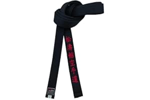 Shotokan Karate Black Belt Embroidery Japanese Martial Arts Sports Junior Club Polyester Decorations Width 4cm