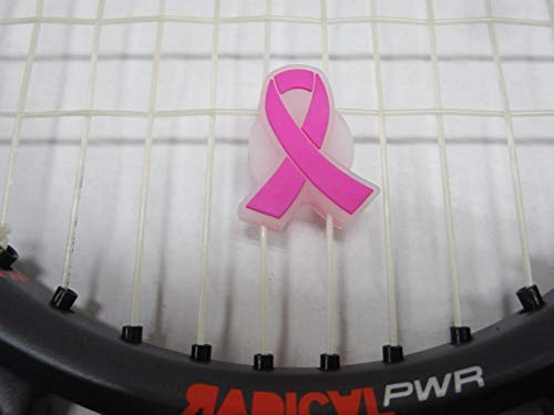 BD INNOVATION ELECTRONICS Tennis Vibration Dampener Breast Cancer Awareness Ribbon 2 Pack