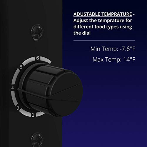 Northair Upright Freezer 2.1 Cu Ft with 2 Shelves Reversible Door
