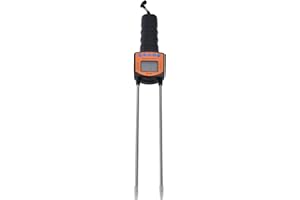 Hay Moisture Meter, 5-49.9% Grain Humidity Tester Portable Water Content Analyzer Digital LCD Tools Moisture Meter for Cereal