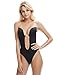 Shymay Women Backless Shapewear Bodysuit Plunge Backless Body Shaper Bra Seamless Thong Low Back Shapewear for Backless Dress (Black, 34B/C)