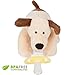 Plush Pacifier Holder with stuffed animal - Detachable Puppy Dog Toy for Baby!