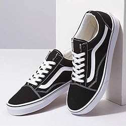 Vans Old Skool Unisex Sneakers, Black/White, 9 US