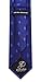 Fleur De Lis Ties for Men - Woven Necktie - Navy Blue