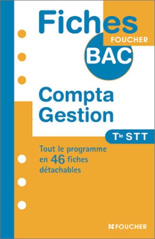 Comptabilité et gestion, terminale STT
