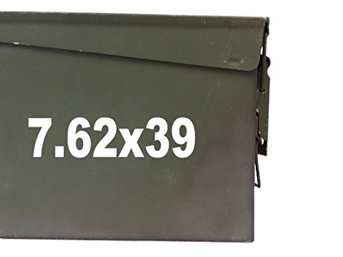 FGD 7.62x39 ammo box Label Set (DECALS) two 5.75"x 1.5" one 2.88"x0.75" (Labels Only Ammo Can NOT Included)