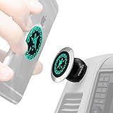 Widras New Steel Magnetic Dashboard Car Mount One-Hand Cell Phone Holder Rotatable 360 Universal Cradle for iPhone X 8 7 7Plus 6s 6 5 5s Galaxy S8 S7 S6 S5 Edge Note Nexus 6 or GPS