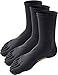 HASLRA Light Weight Crew Toe Socks 3 Pairs (CHARCOAL-L)