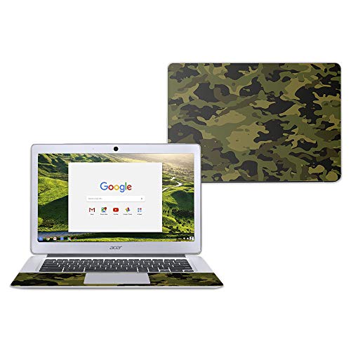 MightySkins Skin for Acer Chromebook 14" CB3-431 - Green Camouflage | Protective, Durable, and Unique Vinyl Decal wrap Cover | Easy to Apply, Remove, and Change Styles | Made in The USA