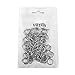 VALYRIA Stainless Steel Jewelry Findings 100pcs Open Jump Rings Connectors for Jewelry Making,12mmx1.2mm