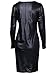 Sarin Mathews Women Faux Leather Bodycon Pencil Party Midi Clubwear Dress