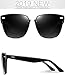 ATTCL Unisex Sunglasses 100% Polarized UV Protection 555-Black
