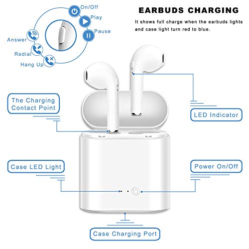 2 Bluetooth+Headphones+Gknight+Hands+Free+Compatible