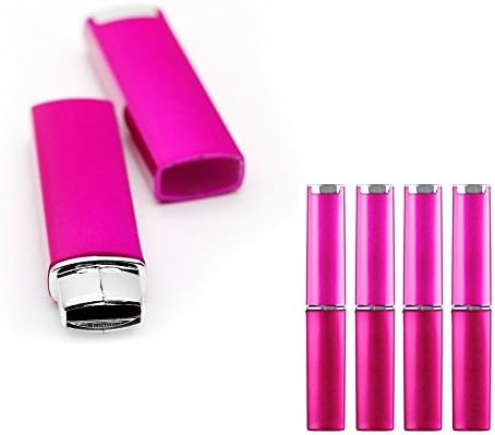 4 Pc Nail File Case Buffing Holder 4" Container Protector Accessory Hard Case !