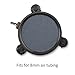 GROWNEER 8 Inch Air Stone Disc w/Shell and Suction Cups Micropore Mineral Bubble Diffuser for Hydroponics Aquarium Tank Pump