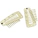 20pcs Clip in Hair Extensions, Jmkcoz Snap-Comb Wig Clips with Rubber for Hair Extension Beigethumb 3