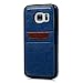 for Samsung Galaxy S7 Case with Card Slot PU Leather Wallet Cover Samsung Galaxy S7 Card Case Shockproof Cover for Samsung Galaxy S7, Deep Blue