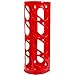 Oval Organizer - Wall Mounting Plastic Grocery Bag Holder & Dispenser – multipurpose, hanging home storage container for kitchen, pantry, bathroom, shower, laundry room, office & garage – Red or Black