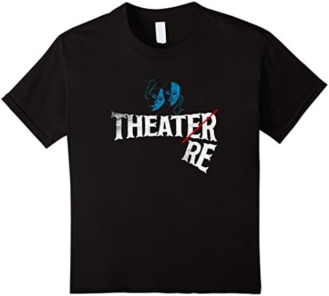 unisex-child Theatre Theater T shirt Drama Actor and Actress Gift Mask 10 Black
