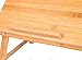 BIRDROCK HOME Bamboo Laptop Bed Lap Tray – Multi-Position Adjustable Tilt Surface – Pull Down Legs – Storage Drawer – Great for Computer iPad Book Coloring Stand – Naturalthumb 4