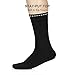 DAVID ARCHY Men's Pure Cotton Ultra Soft Knit Trouser Crew Dress Socks 6 Pack (10-13, Black)
