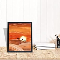 NAOKBOEE 8.5x11 Picture Frame in Black, Photo