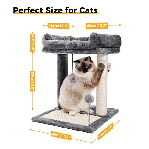 PAWZ Road Cat Scratching Post Bed, Featuring with Soft Perch Sisal
