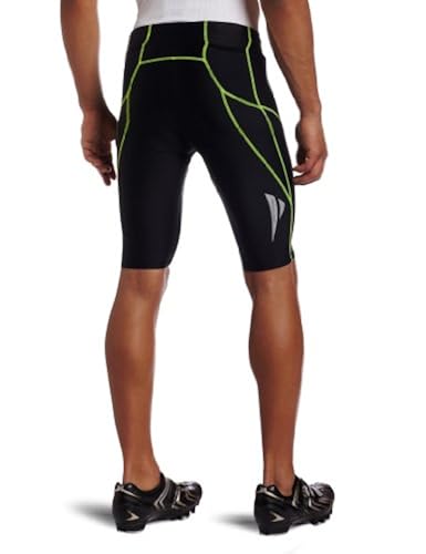 Sugoi Men's Piston 200 Triathlon Shorts - Black & White, Padded For Cycling