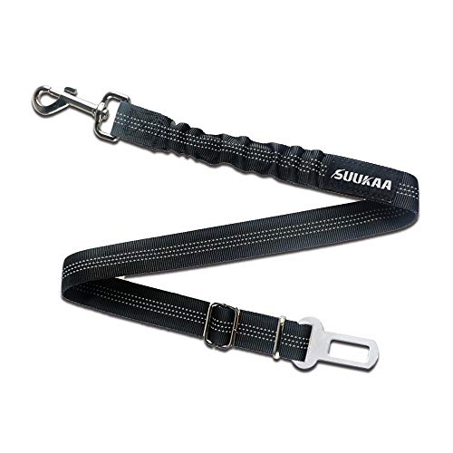 1pcs All Metal Buckle Dog Cat Seat Belt,Dual Use Leash,Reflective Strip,Elastic Buffer Protection,Durable Nylon Safety Belt - Thumbnail 6