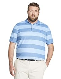 IZOD - Polo de manga corta para hombre, diseño de rayas
