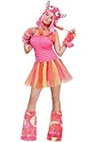 Fun World Wild Child Monster Adult Costume, Pink/Orange, Medium/Large