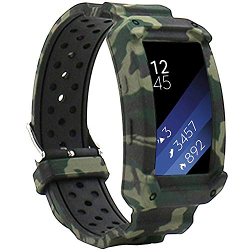 ایگرد | قیمت و خرید Veczom for Gear Fit2 Bands, Gear Fit2 Pro Band,  Silicone Wristband Compatible with Samsung Gear Fit 2 SM-R360 / Fit 2 Pro  SM-R365 Smartwatch with Anti-Scratch Bumper