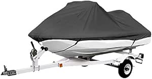 North East Harbor Gray Trailerable PWC Personal Watercraft Cover Covers Fits 2-3 Seat Or 127"-135" Length Fits Waverunner, Sea Doo, Jet Ski, Polaris, Yamaha, Kawasaki Covers (P2B138-GRY)