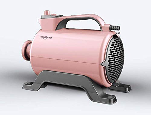 shernbao High Velocity Professional Dog Pet Grooming Hair Force Dryer Blower 5.0HP (Pink)