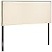 Modway Region Linen Fabric Upholstered Queen Headboard in Ivory with Nailhead Trim