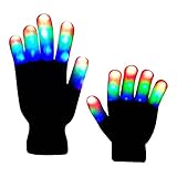 The Noodley's Flashing LED Light Gloves - Kids Size and Adult Size - Extra Batteries
