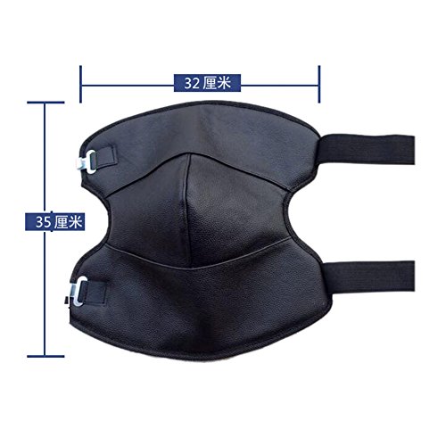 Meijunter Leather Motorcycle Racing Rider Kneepads Wrap Warm Windproof Protector